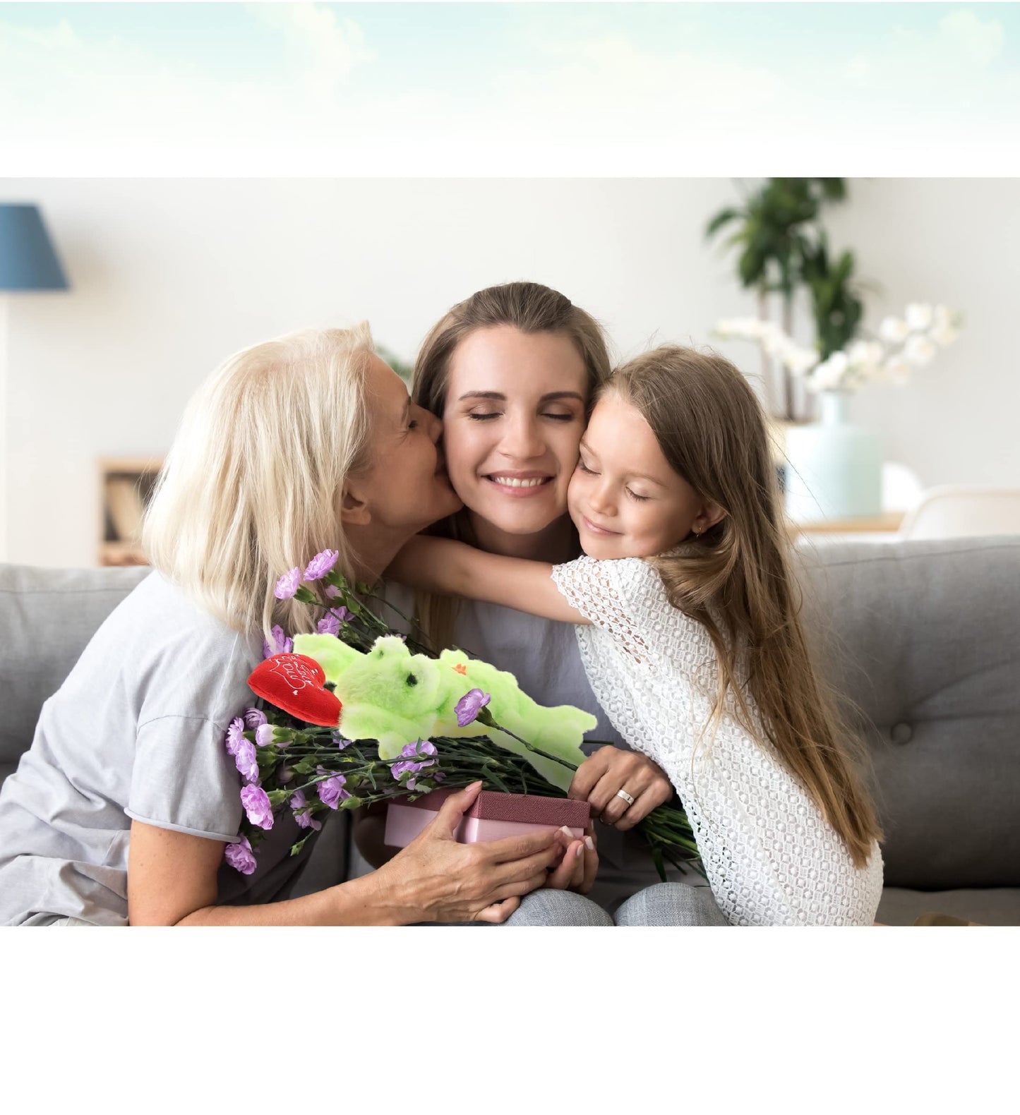 DolliBu I Love You Green Gecko Lizard Plush - Cute Stuffed Animal with Heart and with Name Personalization for Valentines, Anniversary, Romantic Date, Gift - 13.5 Inches